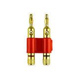 Dual Speaker Banana Plug with Red (NB-417 RED)