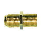 Female Splice Connector for Coaxial Cable, Gold (NF-81G)