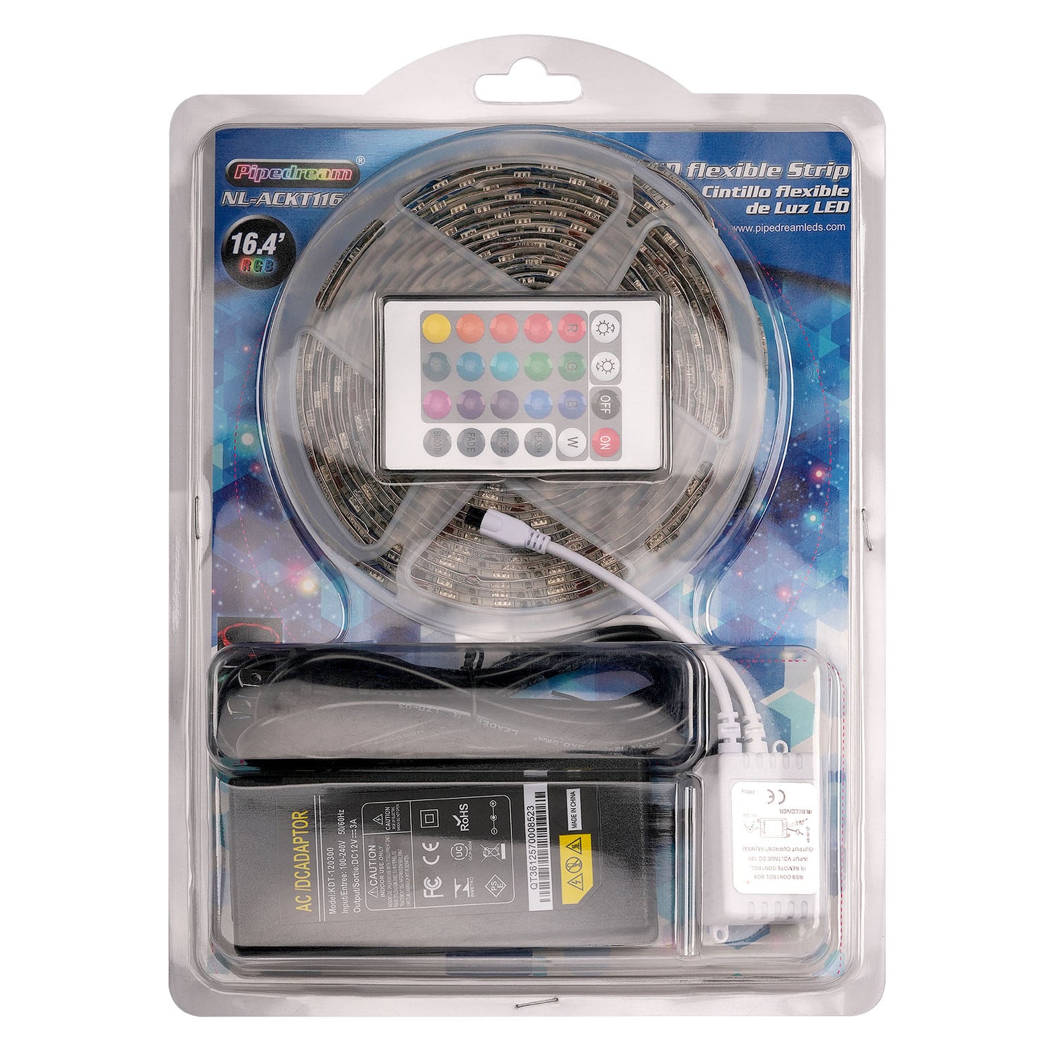 Flexible AC/DC LED Strip Kit with Remote (NL-ACKT116LM)