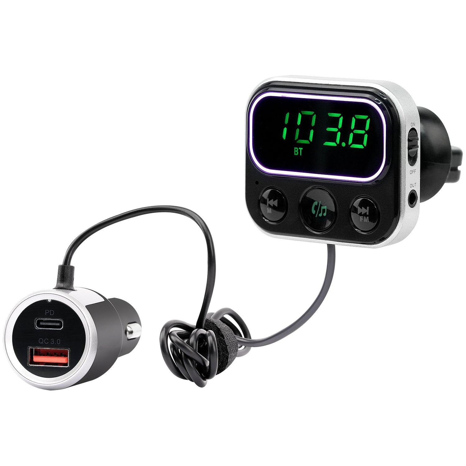 Wireless Music Stream Car Charger (NP-C5003TBT)