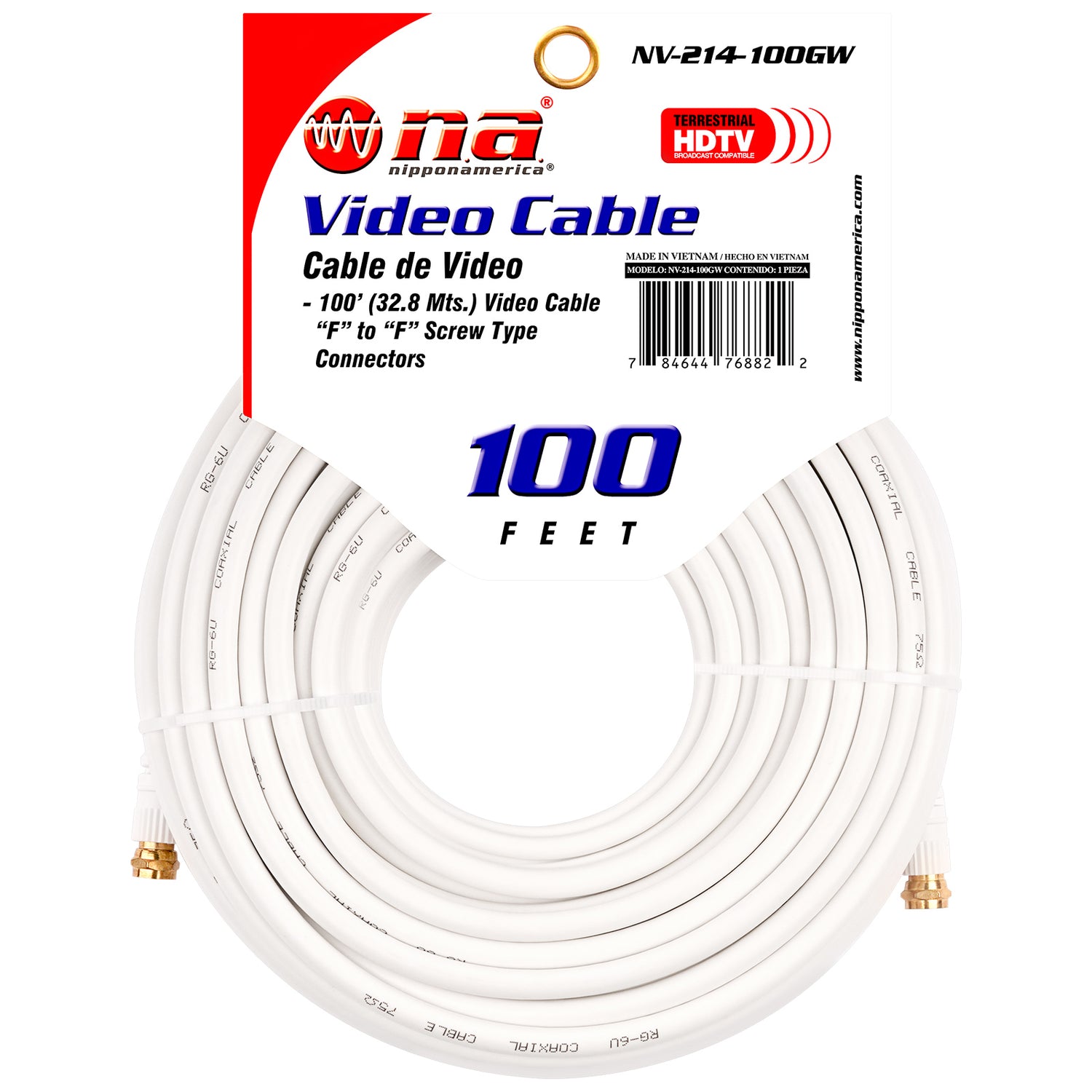 100' Video Cable with 