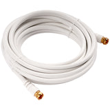 12' Video Cable with "F" to "F" Screw Type Connectors (NV-214-12GW)