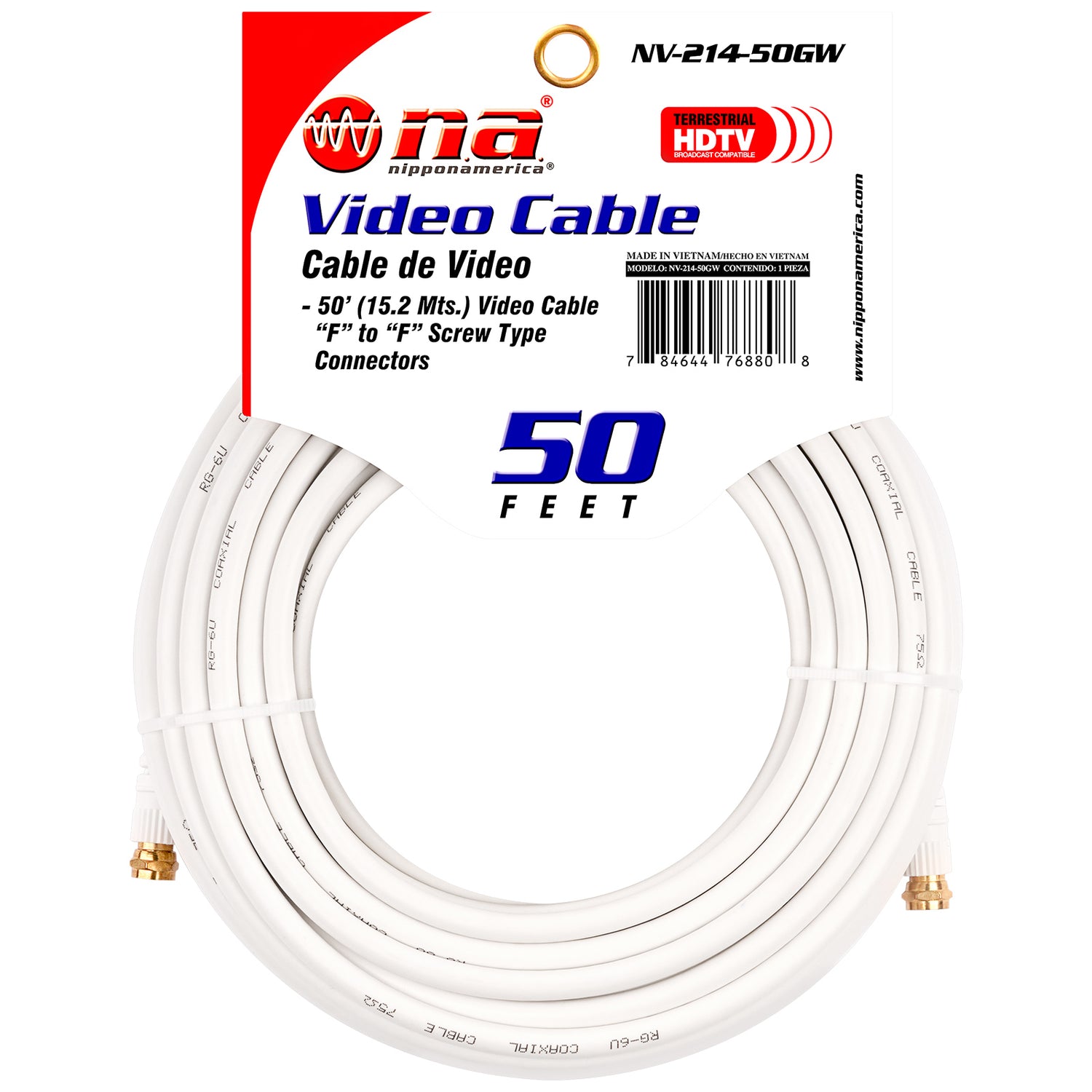 50' Video Cable with 
