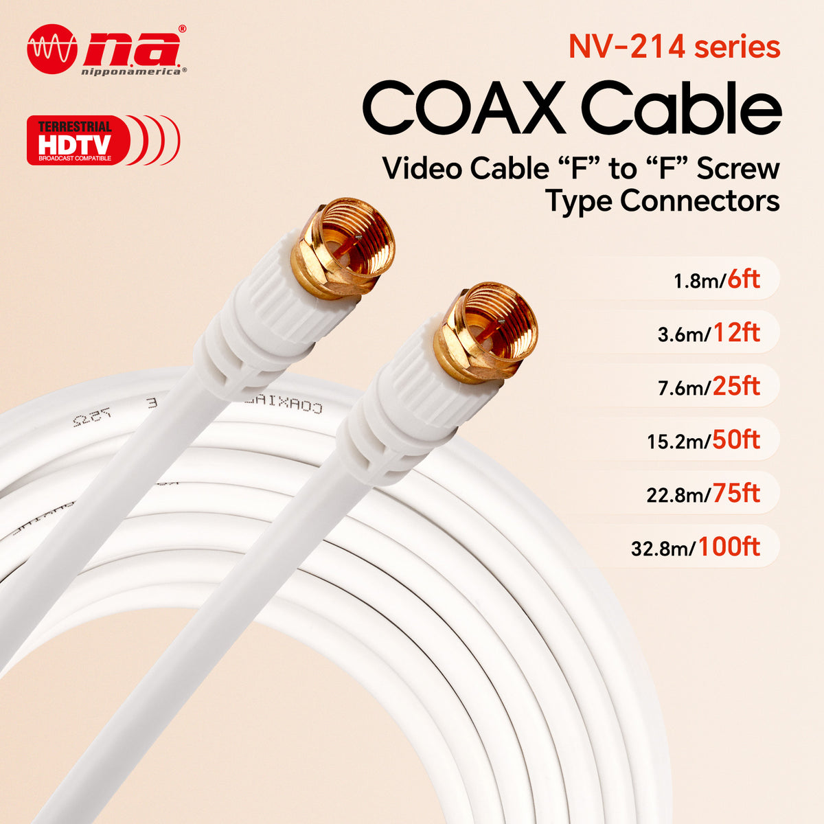 25' Video Cable with 