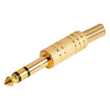 1/4" Stereo Plug, Gold (P-103T-G)