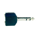 1/4” Stereo Plug to 3.5mm Mono Jacks Left and Right Jacks (P-108)