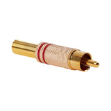 Gold RCA Plug, Metal Body (P-127G)