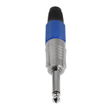 1/4" Professional Stereo Plug, Blue (P-180BLU)