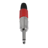1/4" Professional Stereo Plug, Red (P-180RED)