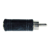 RCA Plug 3.5mm Stereo Jack Adapter (P-217)