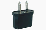 Flat Pin Plug to Round Pin Socket Adapter (P-510)