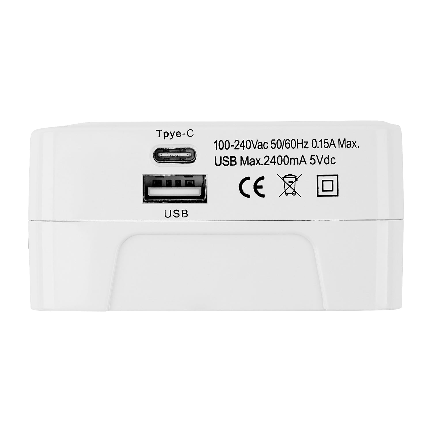 Universal Travel Adapter with USB Charger (P-525DUSB-BL)