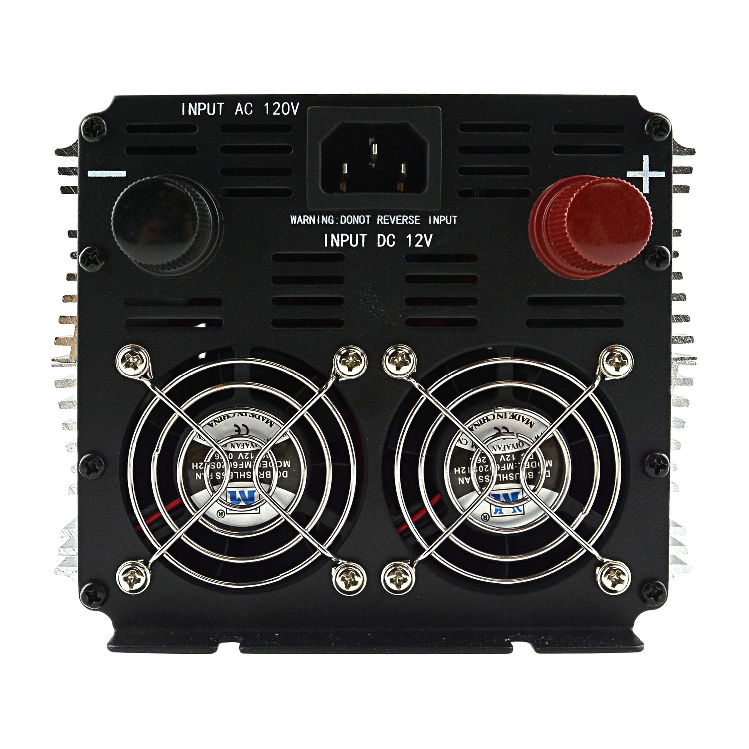 12V DC to 120V AC Pure Sine Wave Power Inverter with Battery Charger (PIUB-2000-12X)