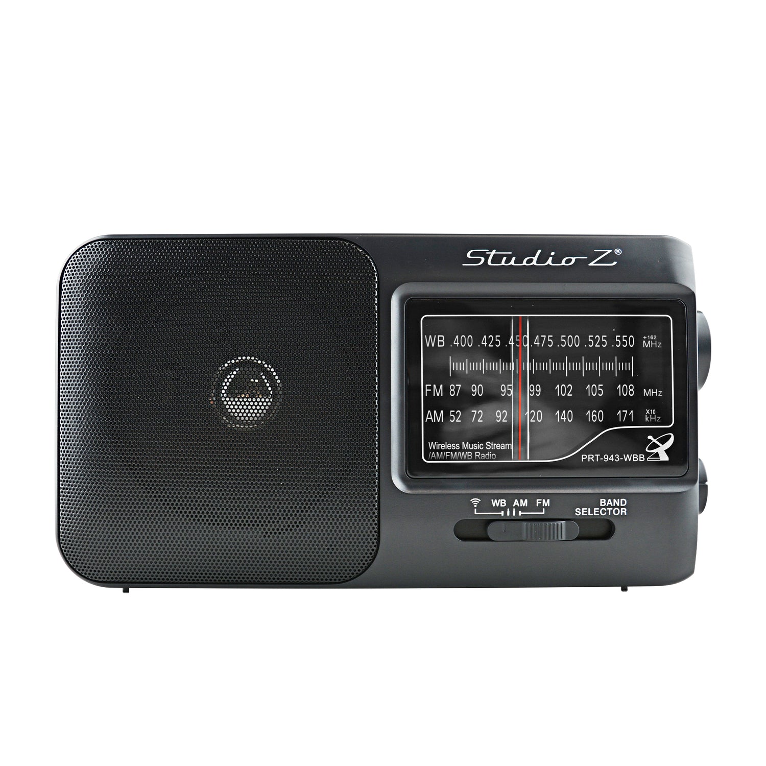 AM/FM/WB 4 Band Receiver with Wireless Music Stream (PRT-943-WBB)
