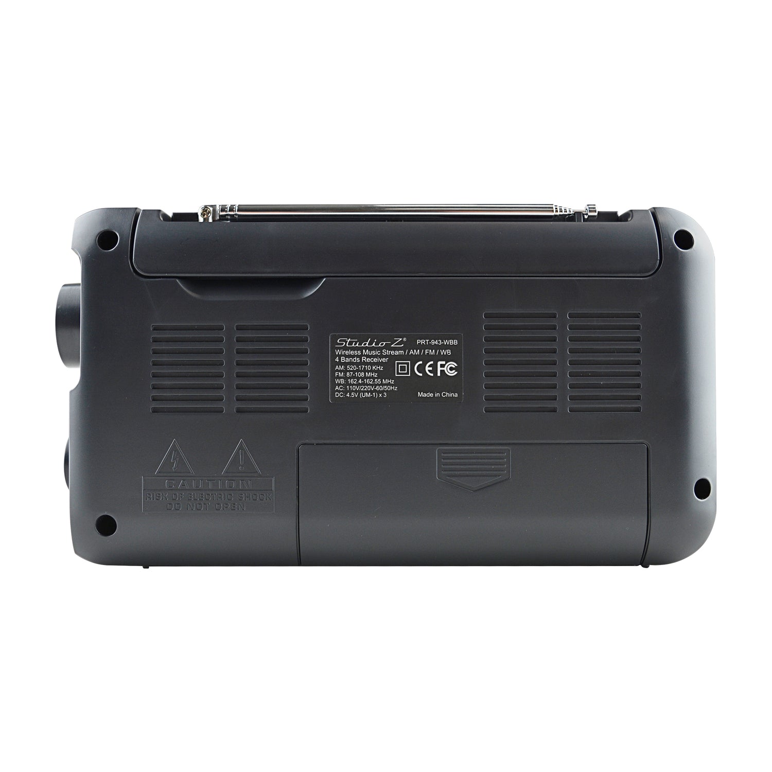 AM/FM/WB 4 Band Receiver with Wireless Music Stream (PRT-943-WBB)