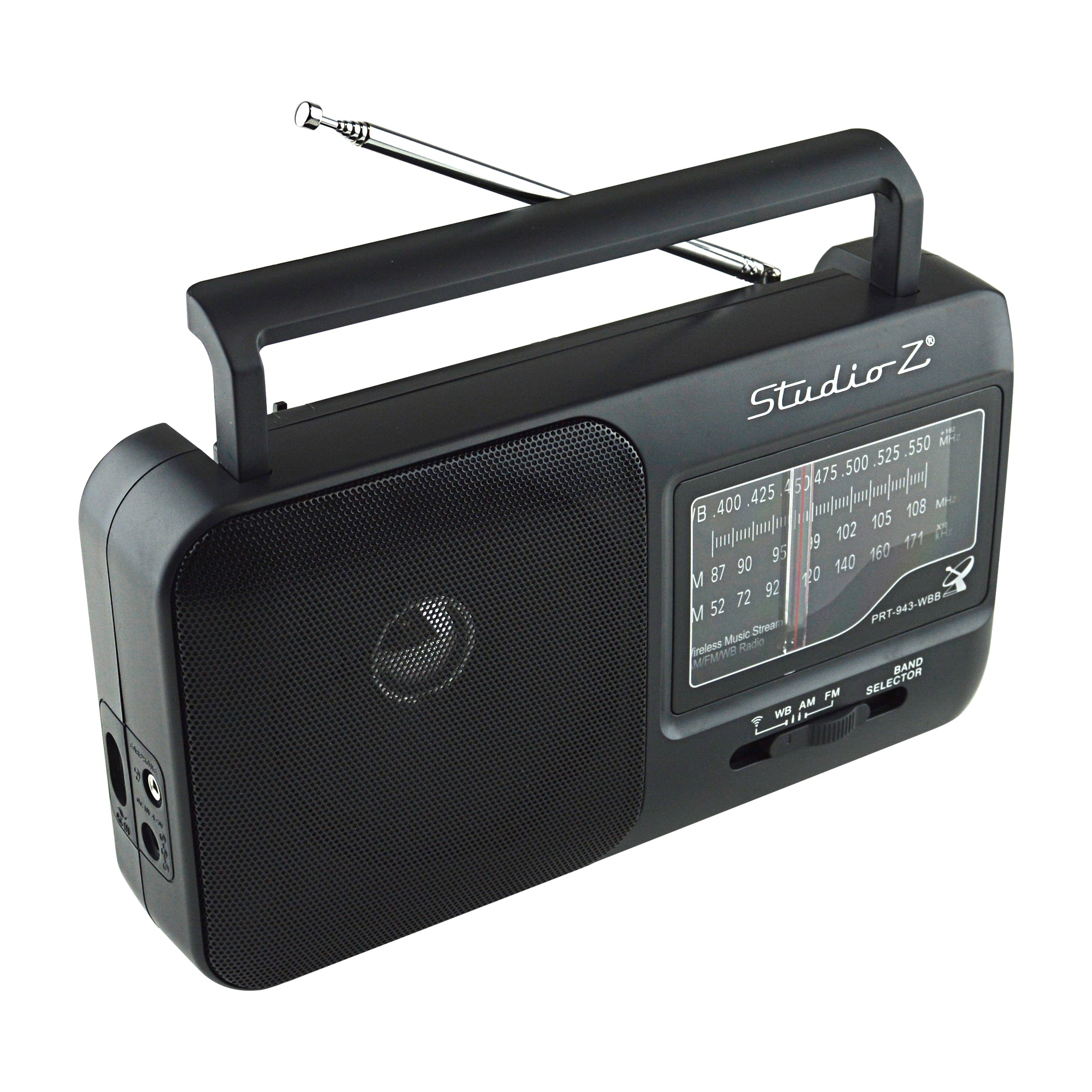 AM/FM/WB 4 Band Receiver with Wireless Music Stream (PRT-943-WBB ...