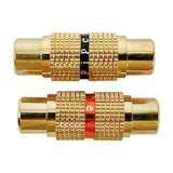 RCA Jack to RCA Jack Coupler, Gold (Q-119)
