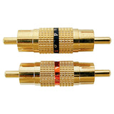 RCA Plug to RCA Plug Coupler, Gold (Q-120)