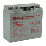 Rechargeable Valve Regulated Lead Acid Battery (RBV17-12)