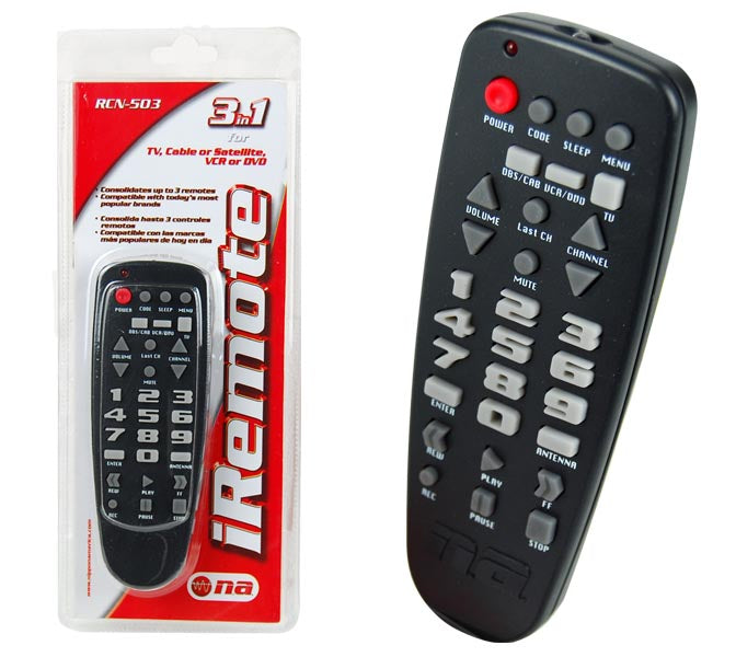 3-in-1 Universal TV Remote Control (RCN-503)