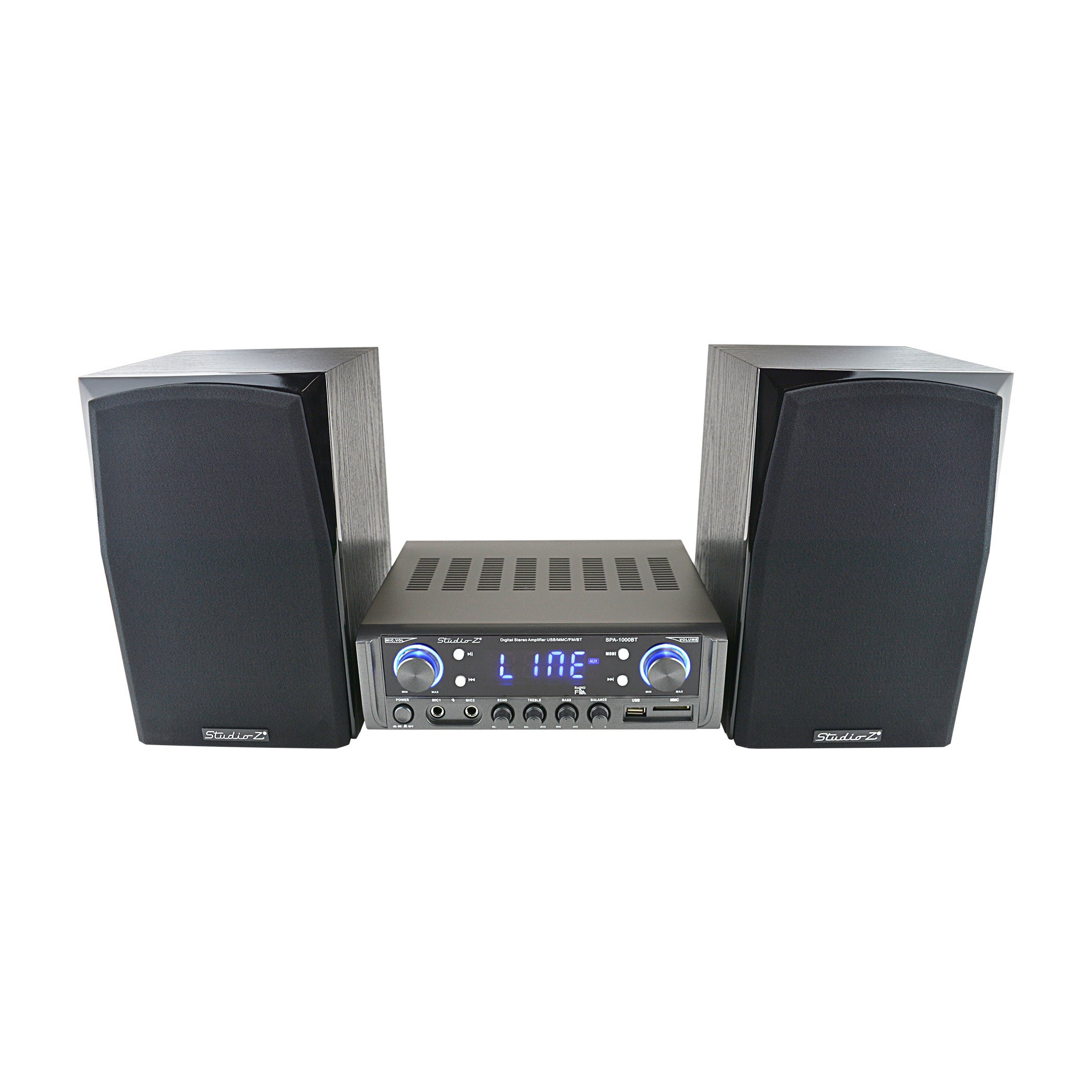Sounds Mini Component Mini Component Home Speaker System (SPA-1050CMB) – NipponAmerica
