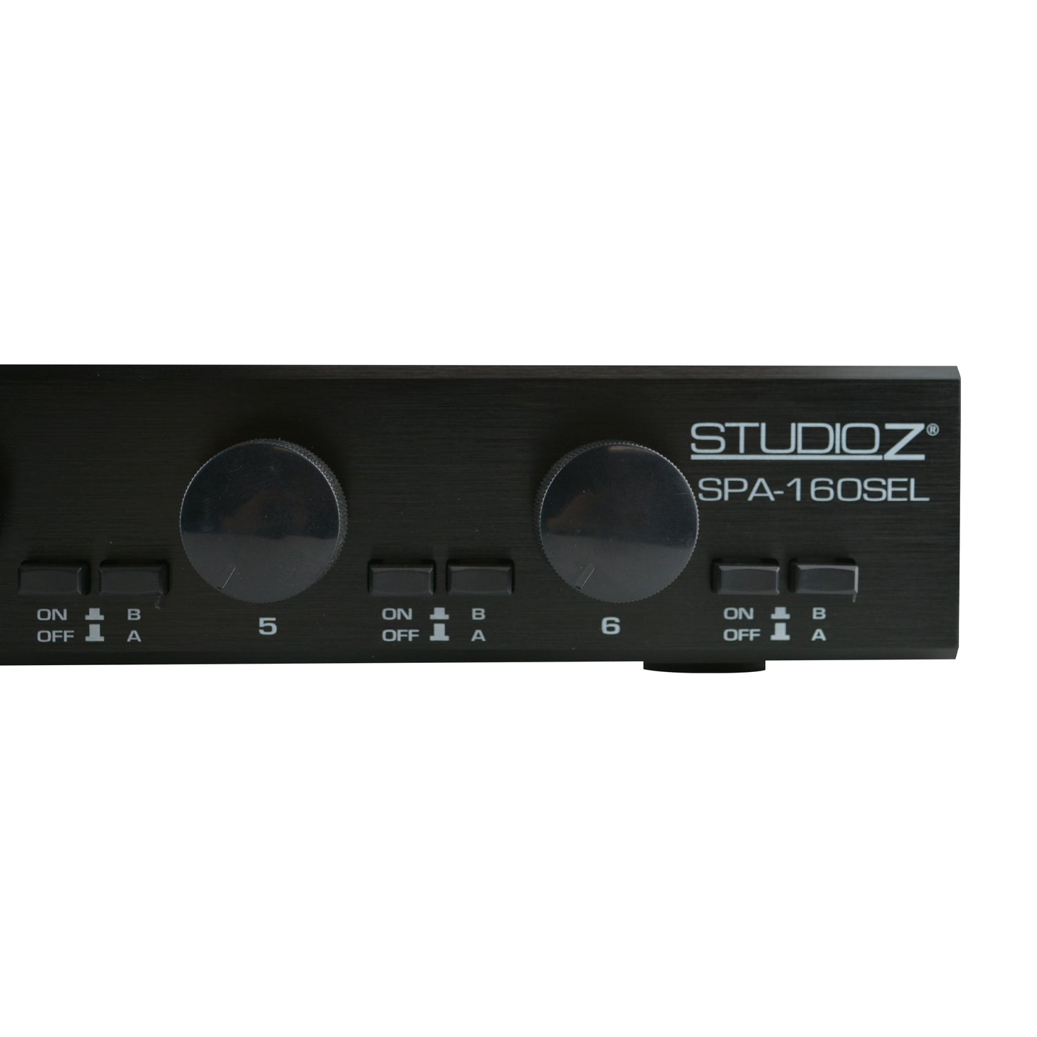 6-Way Dual-Source, Impedance-Matching Speaker Selector with Zone Volume Controls (SPA-160SEL)