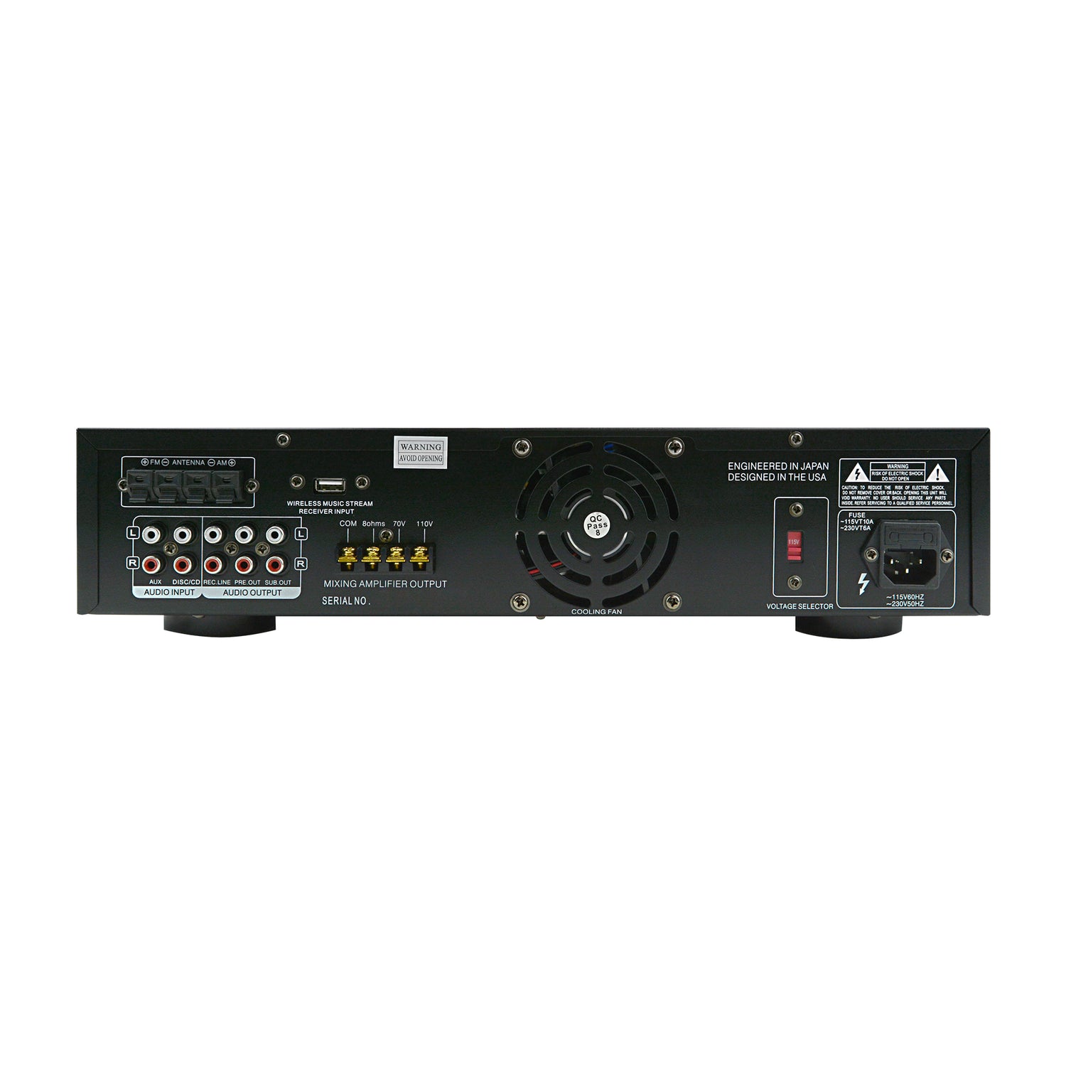 Digital Receiver P.A. Amplifier with 70V/110V Line Output (SPA-5070)