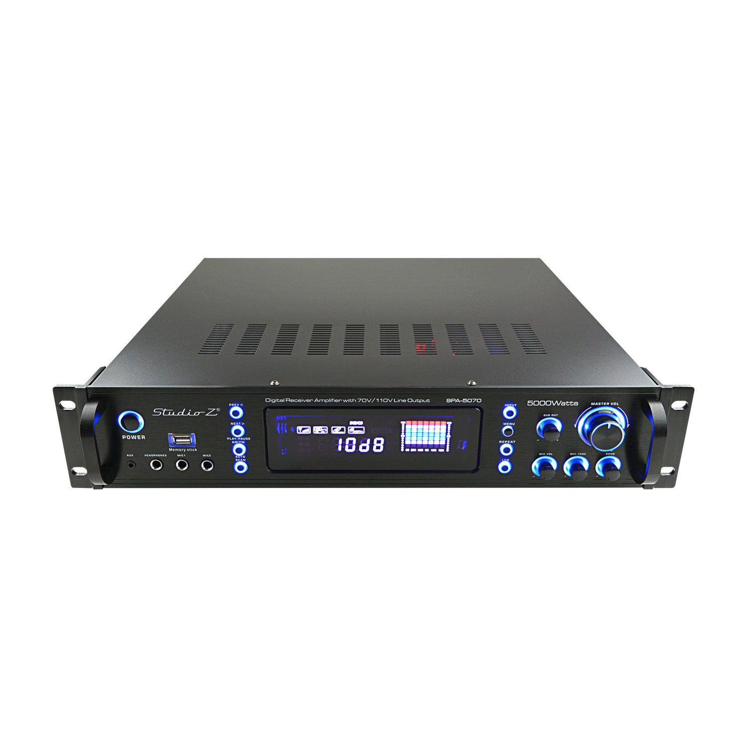 Digital Receiver P.A. Amplifier with 70V/110V Line Output (SPA-5070)