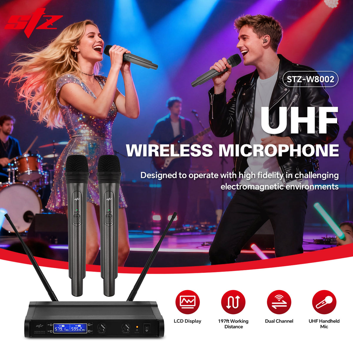UHF Wireless Microphone (STZ-W8002)