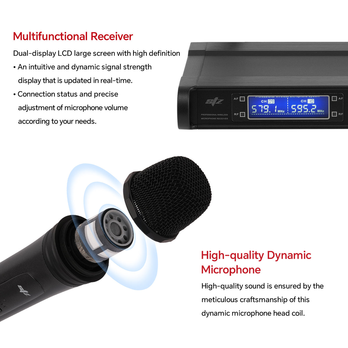 UHF Wireless Microphone (STZ-W8002)