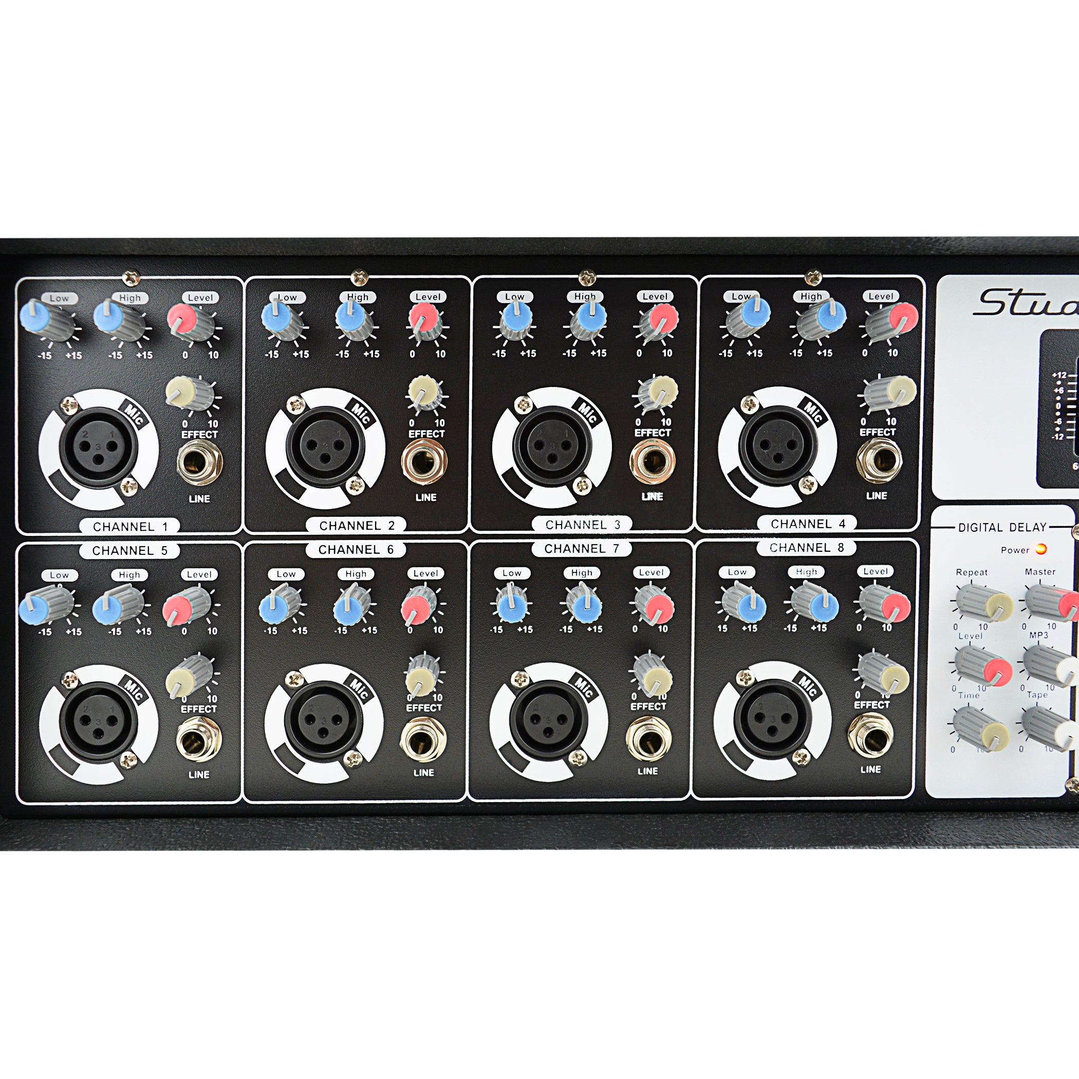8 Channel 1000W Powered Mixer with MP3 & USB Input (SZ-8300U