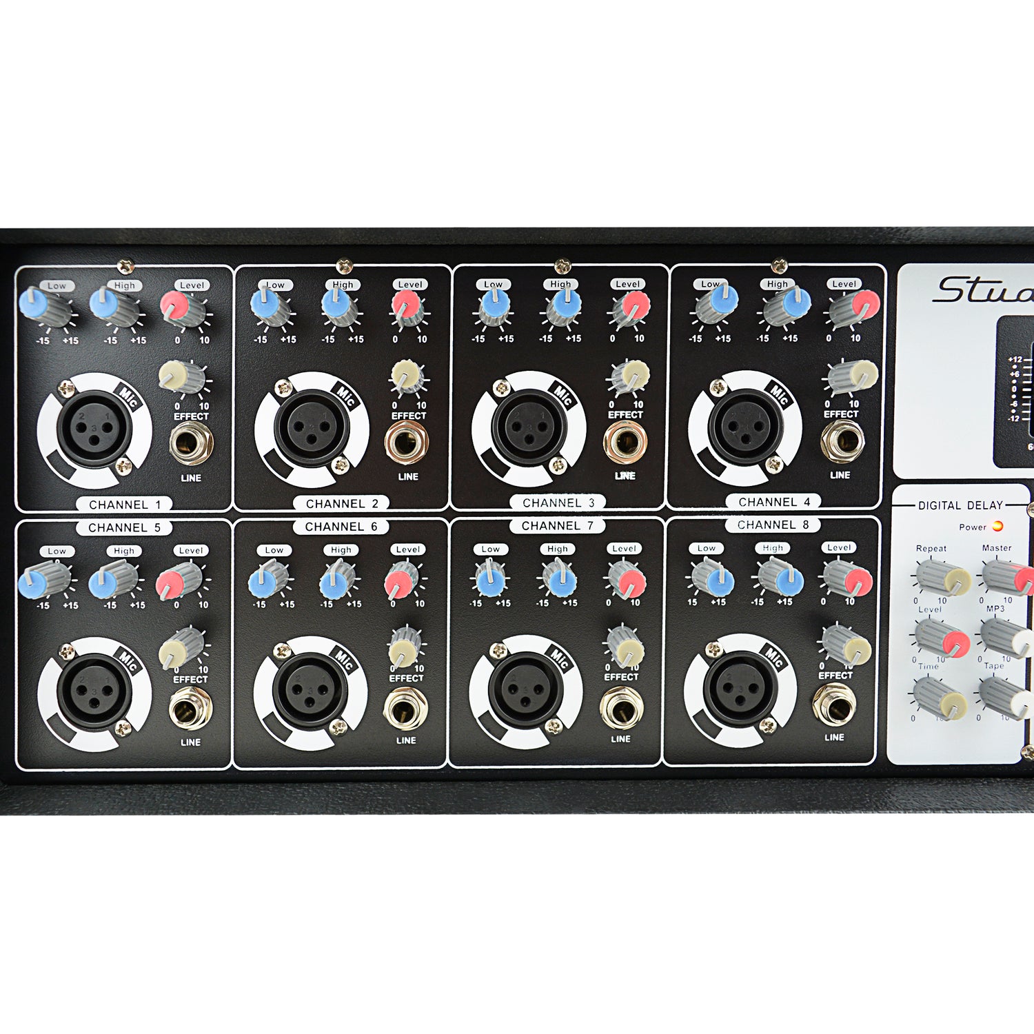 8 Channel 1000W Powered Mixer with MP3 & USB Input (SZ-8300U)