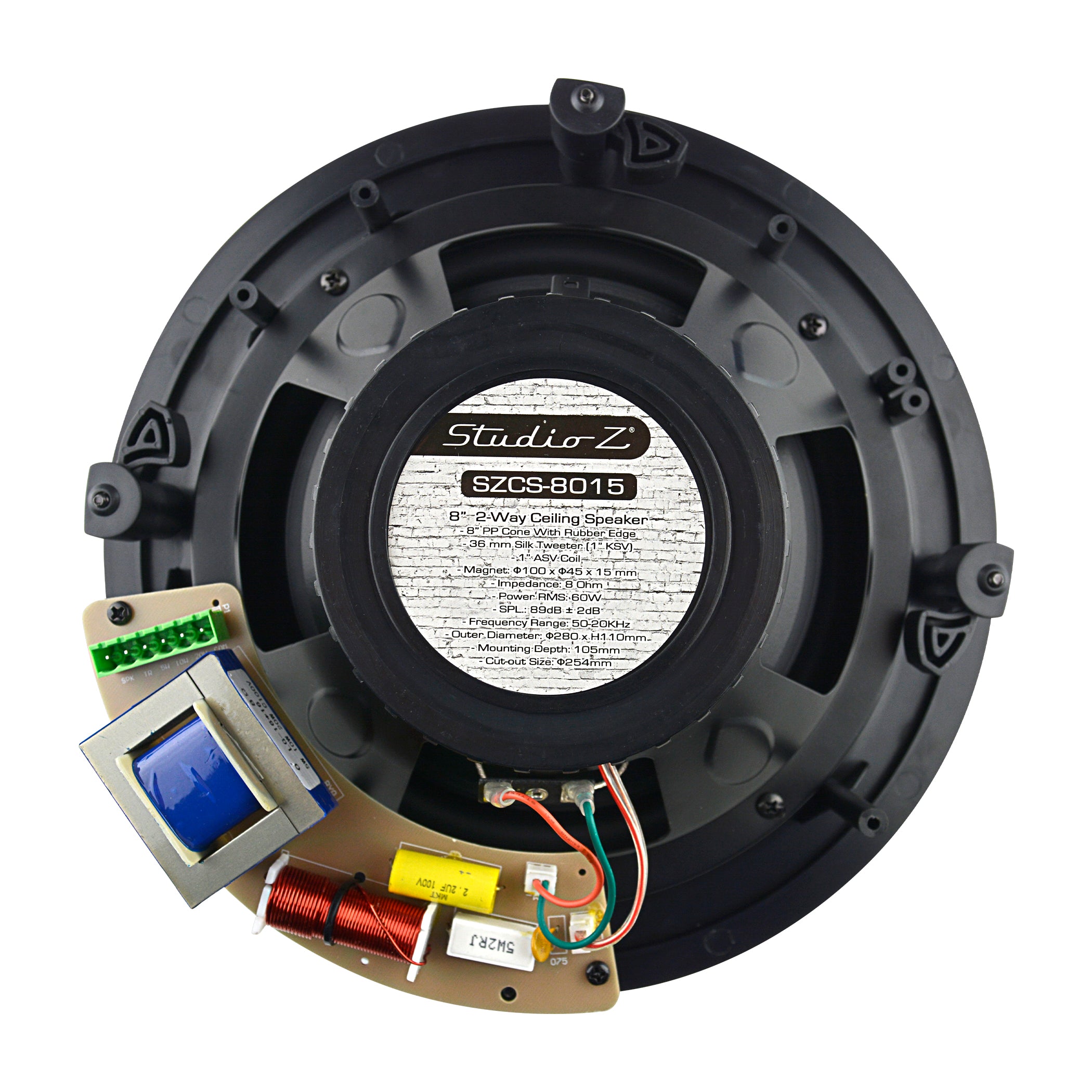 8” 2-Way Ceiling Speaker (SZCS-8015) – NipponAmerica