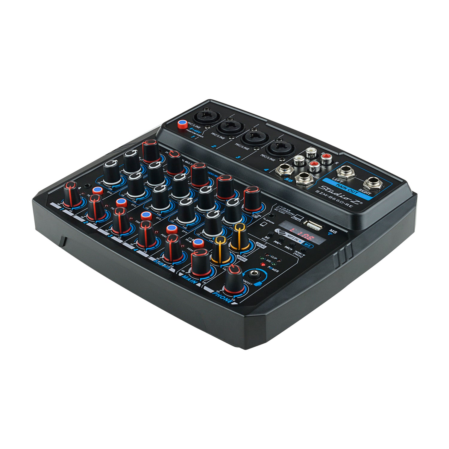 6 Channels DJ Mini Mixing Console (SZM-B660-RE)