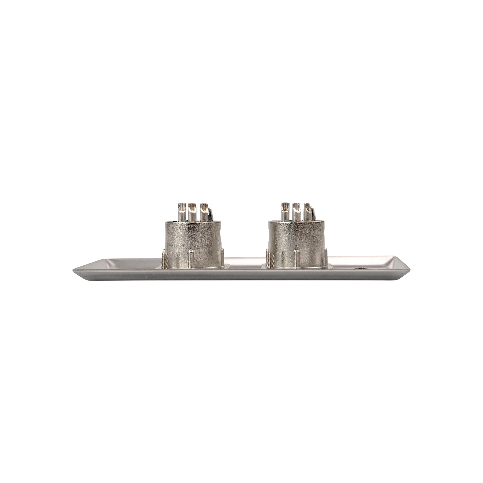 Duplex Metal Wall Plate XLR Male Connection (WP-XLR-M2