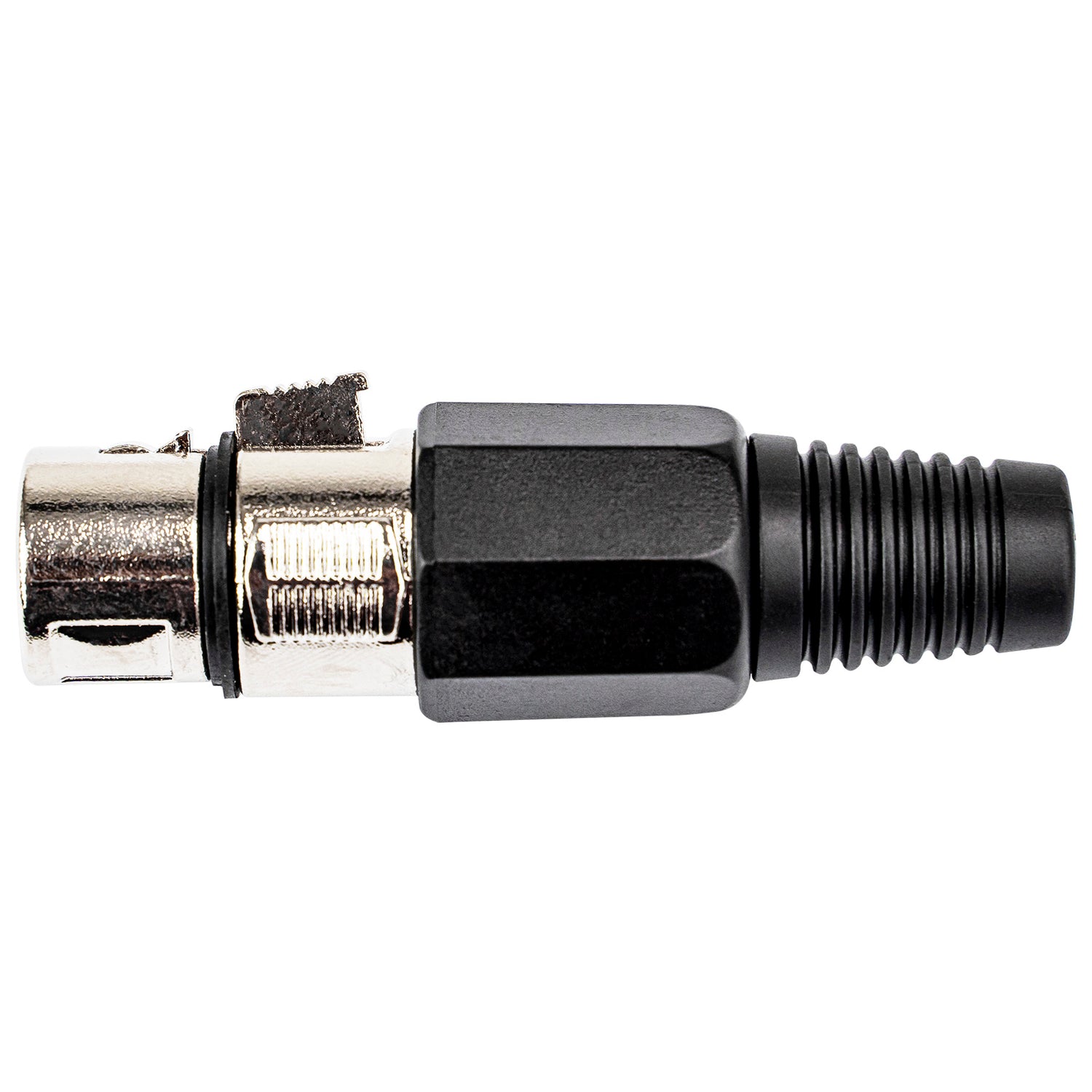XLR Female Connector, Nickel Finish (X-1001)