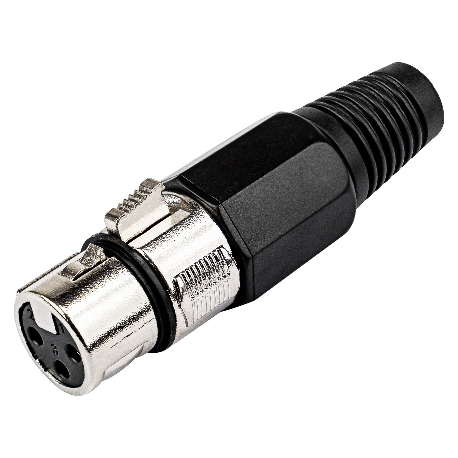 XLR Female Connector, Nickel Finish (X-1001)