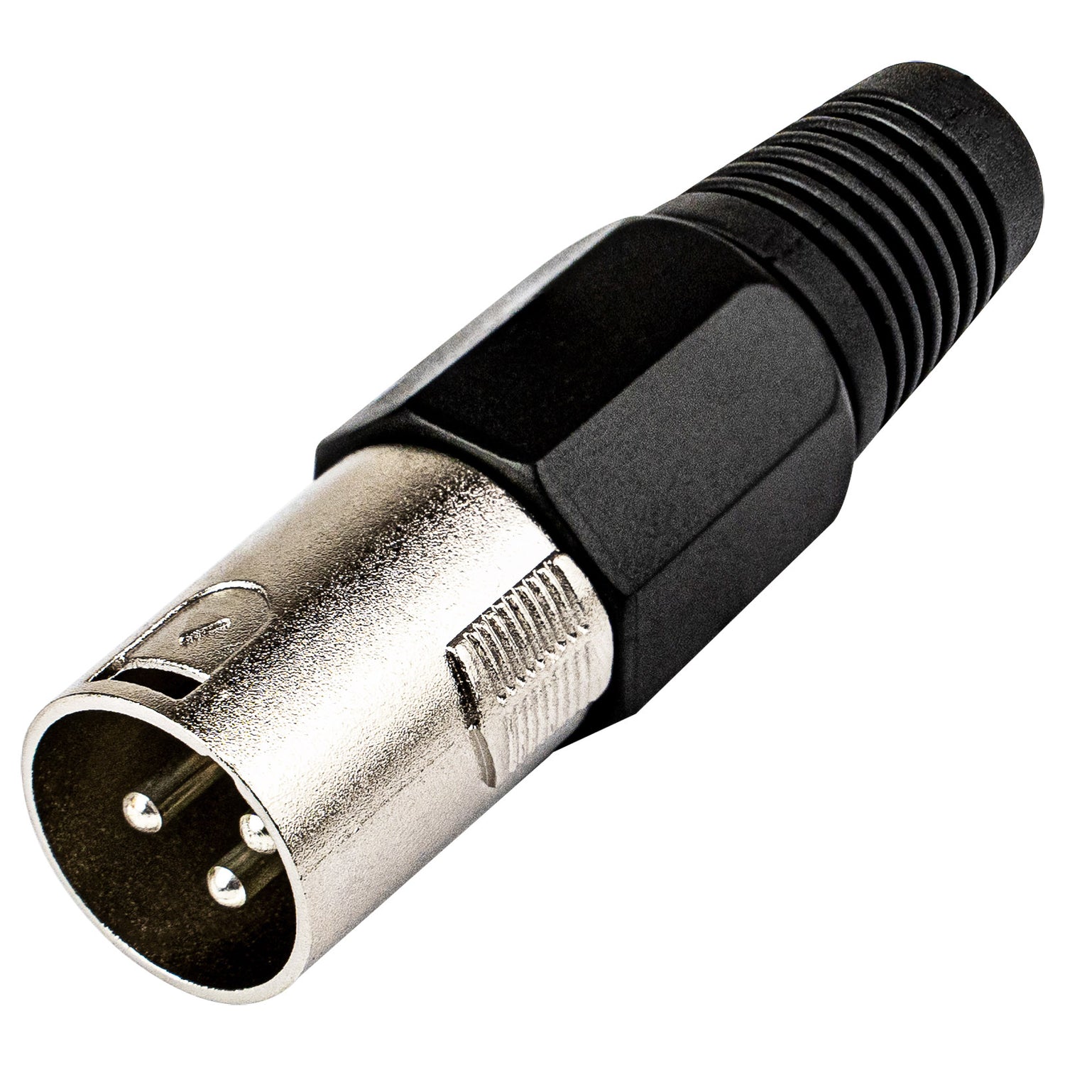XLR Male Connector, Nickel Finish (X-1002)