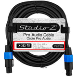 2 Wire SPKN Male to SPKN Male Pro Audio Cable (X-352-75)
