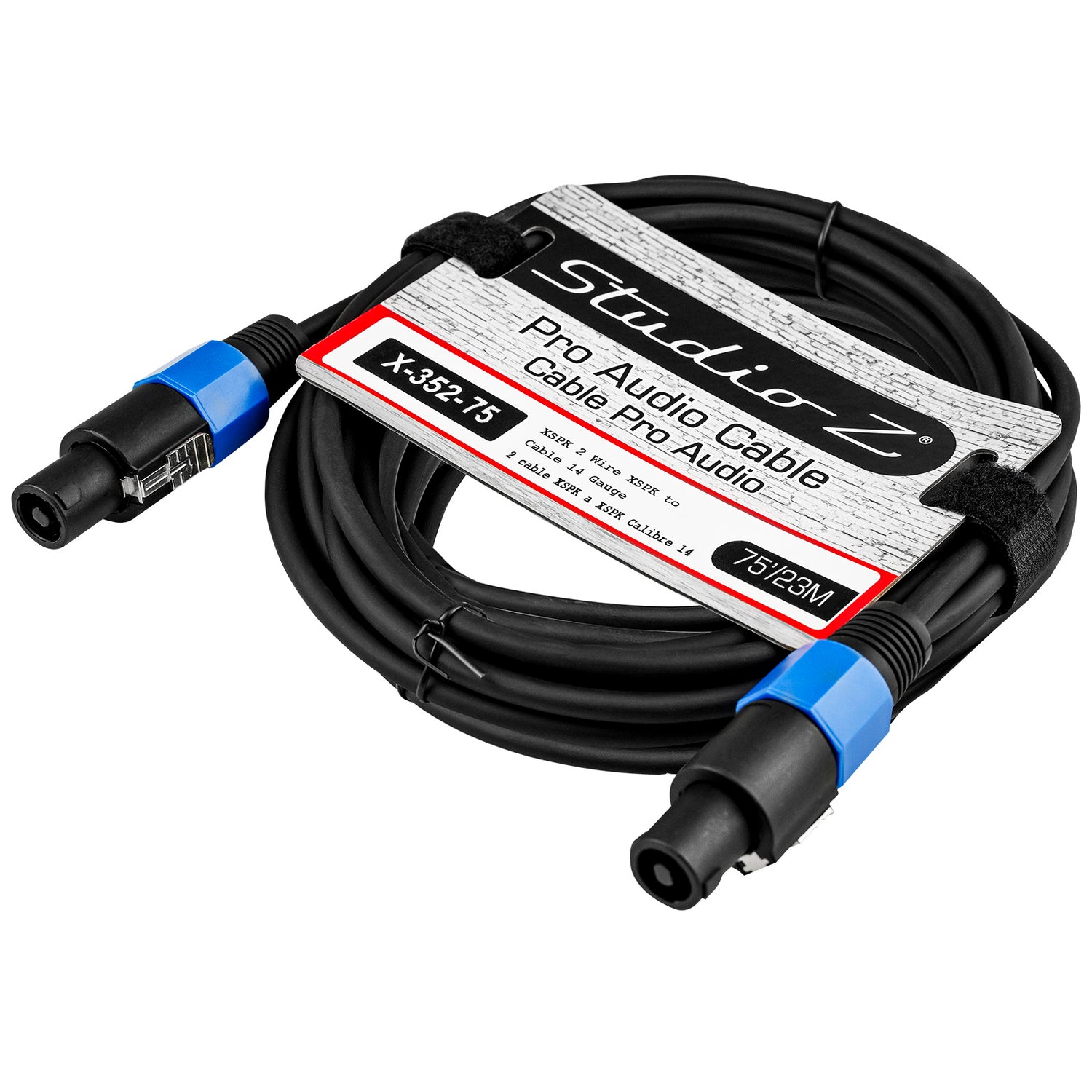 2 Wire SPKN Male to SPKN Male Pro Audio Cable (X-352-75)