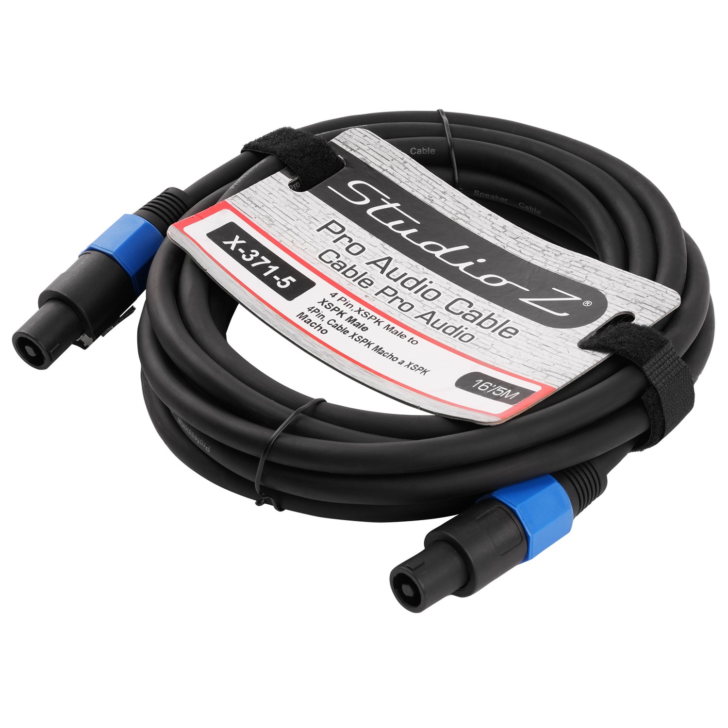 5 Wire SPKN Male to SPKN Male Pro Audio Cable (X-371-5)