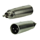 XLR Male to RCA Male Plug Connector (ZA-XLRM-RCAM)
