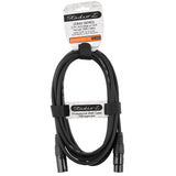 3 Pin XLR Male to XLR Female DMX Cable (ZDMX-3XLRMF-12B)