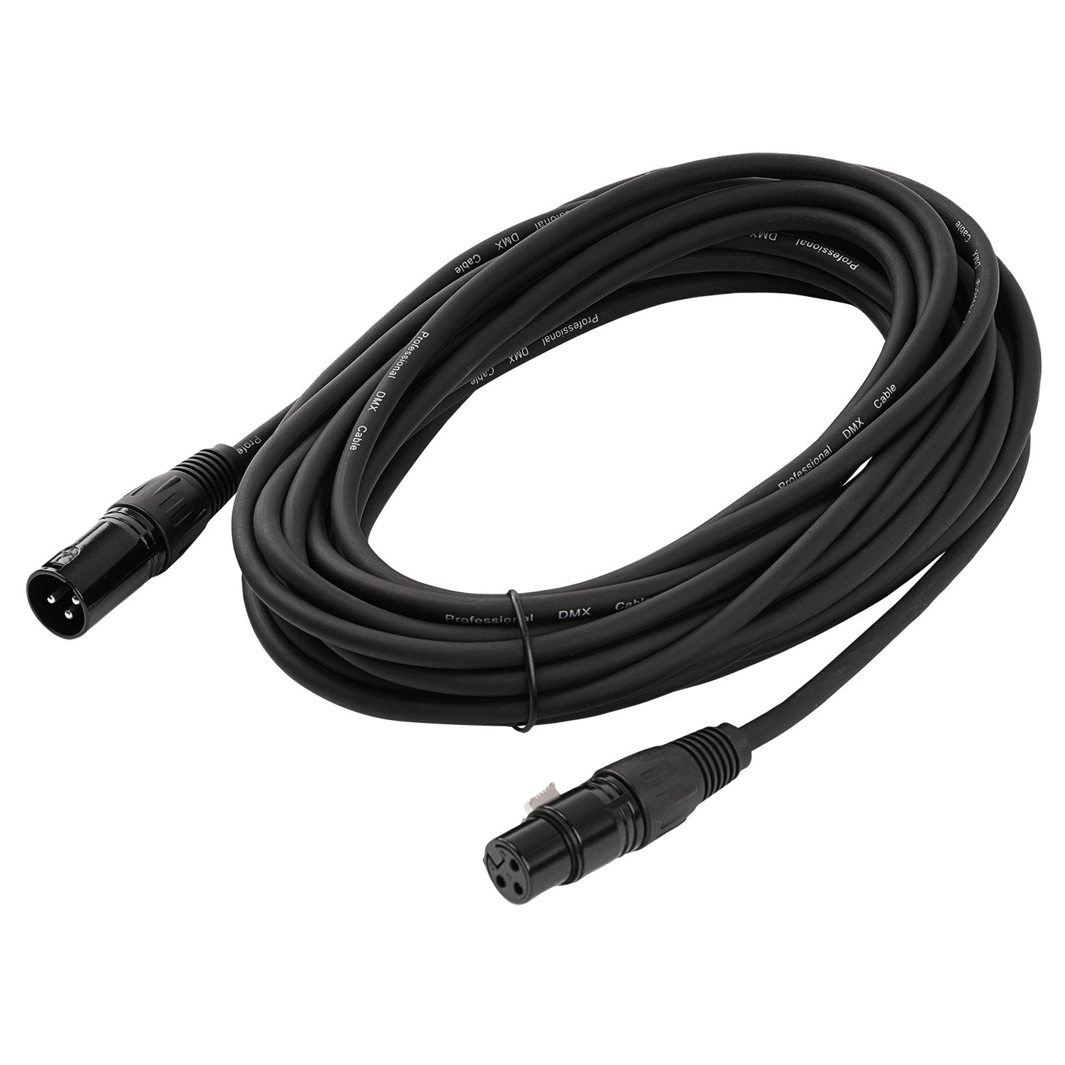 3 Pin XLR Male to XLR Female DMX Cable (ZDMX-3XLRMF-30B)