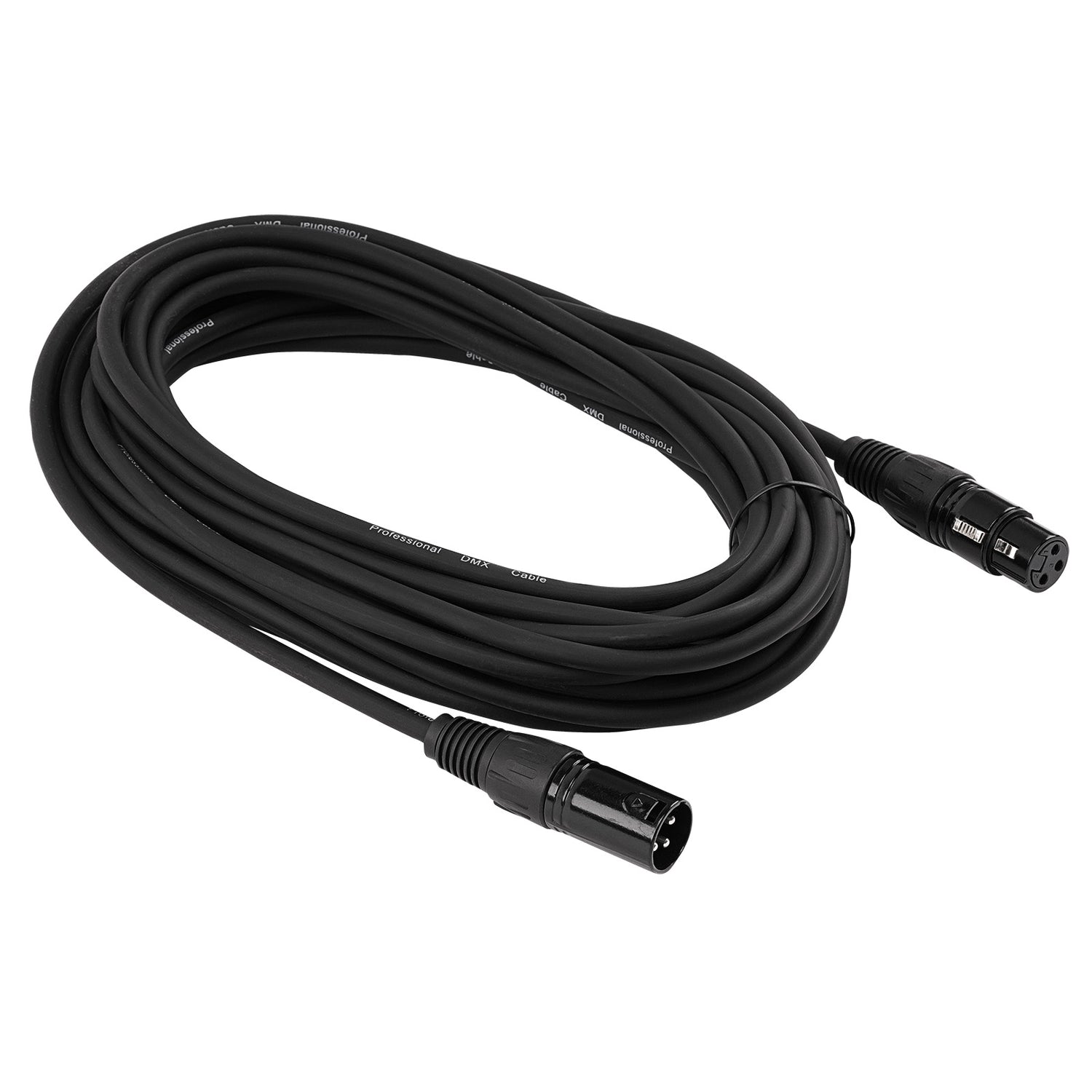 3 Pin XLR Male to XLR Female DMX Cable (ZDMX-3XLRMF-30B)