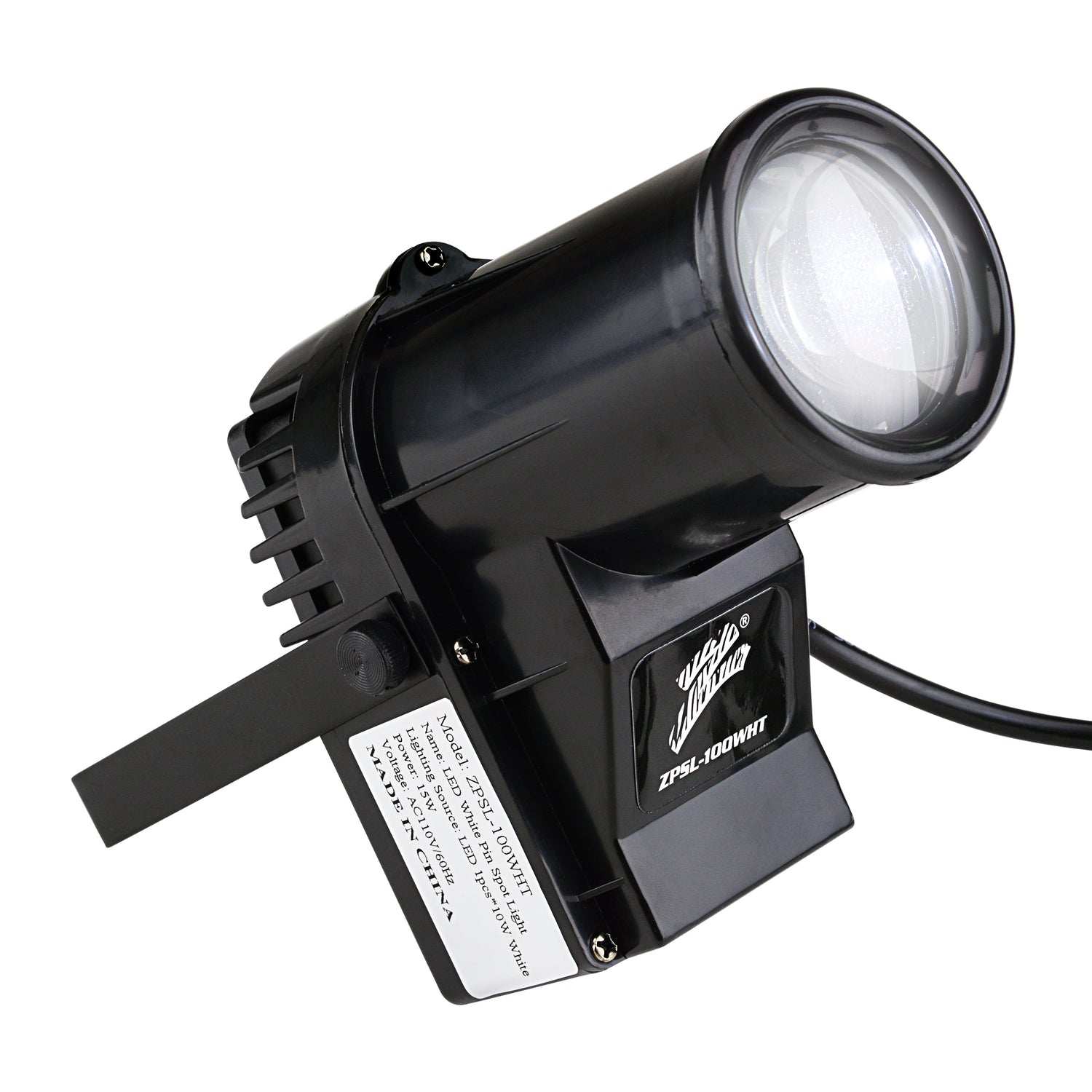 16” Mirror Ball with Motor + LED White Pin Spot Light (ZMBL-1615W)