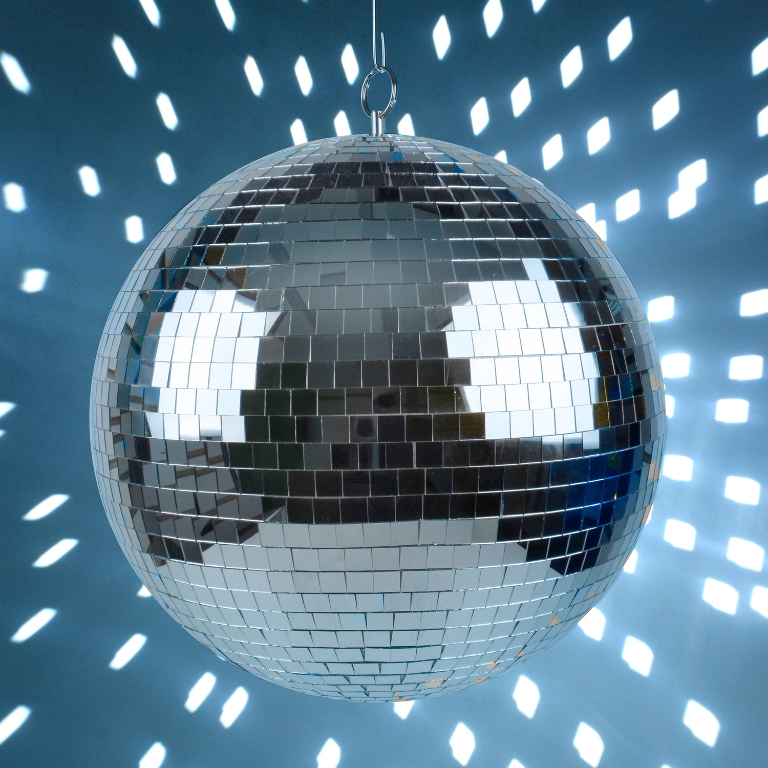 16” Mirror Ball with Motor + LED White Pin Spot Light (ZMBL-1615W)