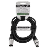 10' 3 Pin XLR Male to 3 Pin XLR Female, Microphone Cable (ZMC-24XMXF-10NP)