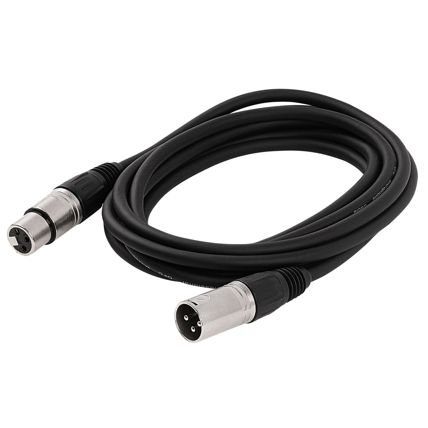 10' 3 Pin XLR Male to 3 Pin XLR Female, Microphone Cable (ZMC-24XMXF-10NP)