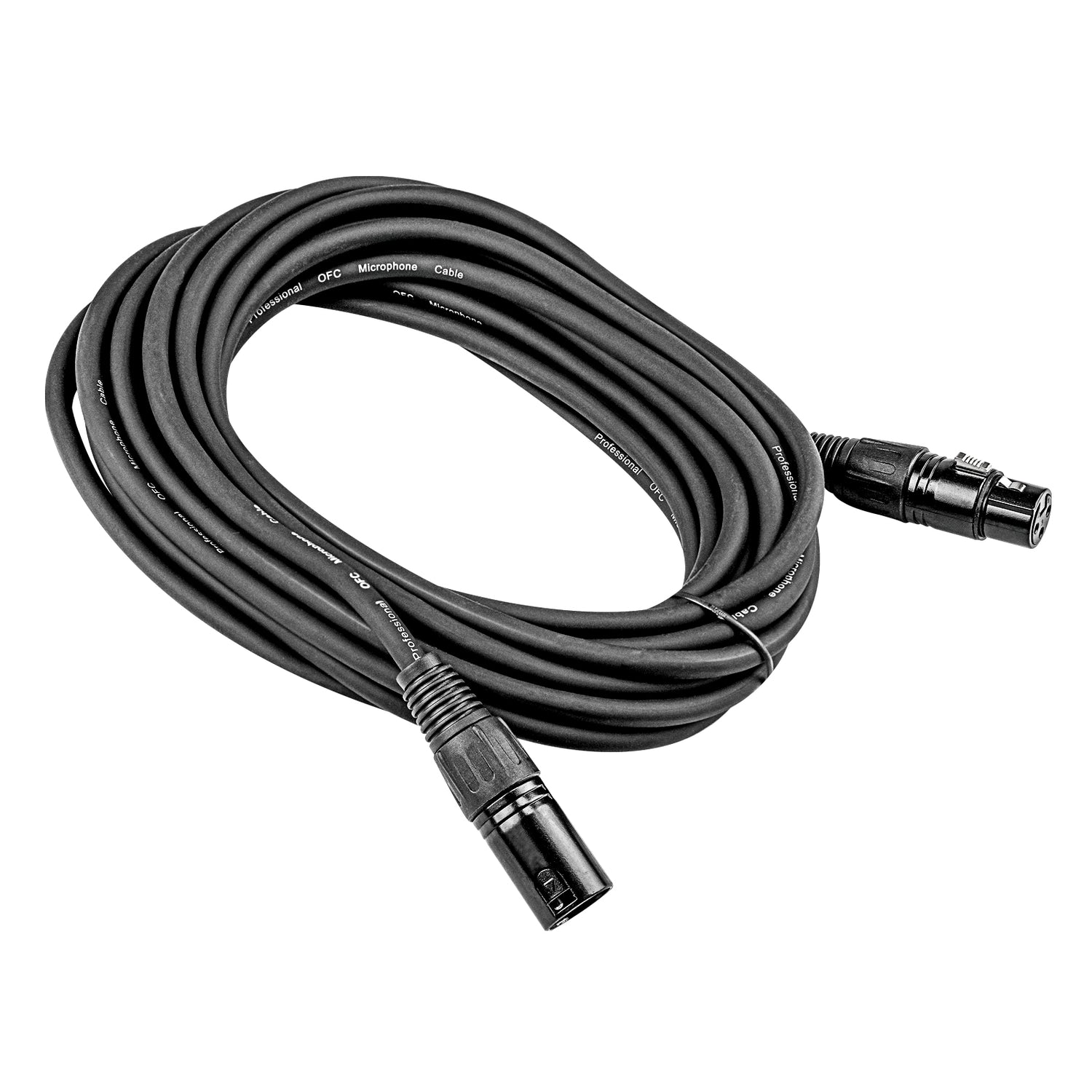 25' 3 Pin XLR Male to 3 Pin XLR Female, Microphone Cable (ZMC-24XMXF-25BP)